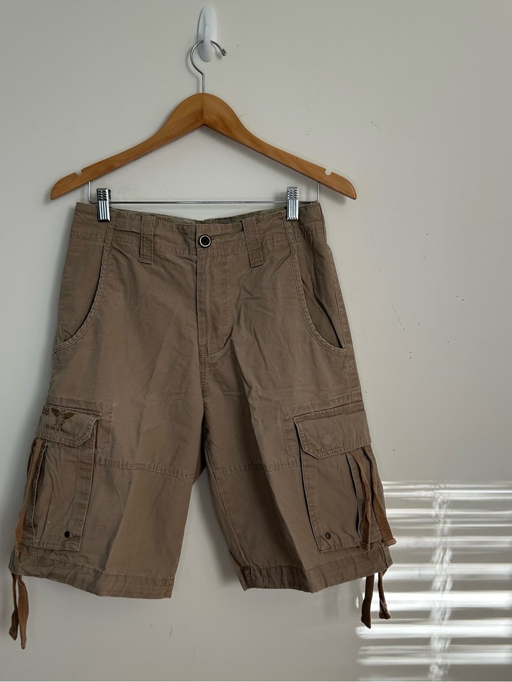 Urban Pipeline Cargo Shorts Men Size 29 Khaki Cotton Gorpcore